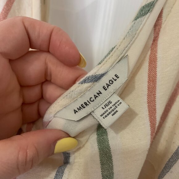 American Eagle Striped Jumpsuit - Picture 5 of 6